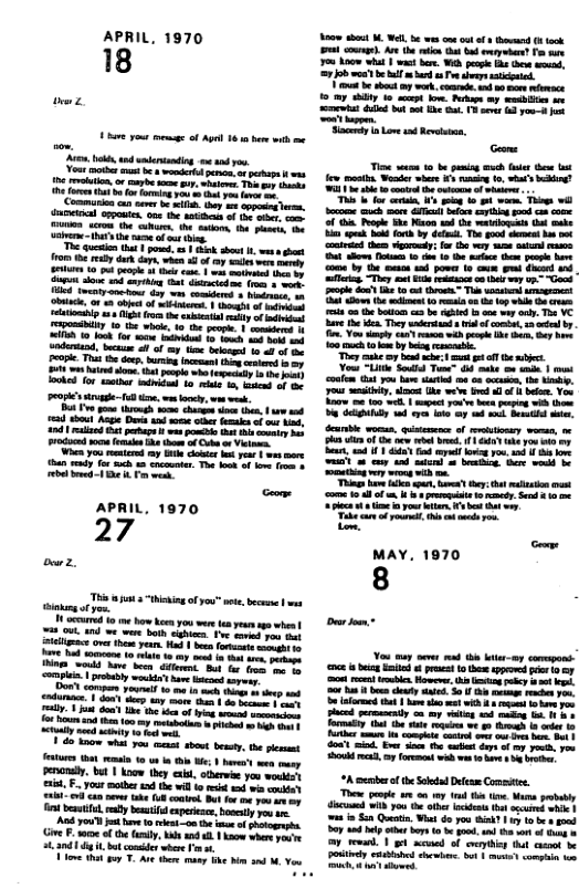 APRIL, 1970 18 bz ey e of Ape 16 10 b with e A, ok, oo o s you. Yout i vt b ot e, o psaal ms e i or oy e gy, st Tty s e e o o oo yu Gy o o Commuien cu cre e i, by st sy, ncieca crpoaics. soe e sntthen of e ke, . v the b, the o (e pces e e s h ot Uig. e quesion that pond, 1 ik sost . we st from e ey durk doh. when o o e v ey s 0 0t ot e 1w o e oy S ok 12 enhing k. St o 4 cort Med tmenty o oy e comideres 3 b, b, o w2 bt of ot | g of i APRIL, 1970 27 T Lo 1 o o e how eenyou were e e s when | 75, 10 we e ot e o v o ek elmne ovr hem yeur. M | b ottt oy e o 10 e oy s s s o s B vod v e et it b ‘mplee | rebaly okt e et Do sompes el 1 e s s e st cxdurae. ’ domt ey any e then | o s et sy o Gt e 1o s f i et sy ot b 2 eyt e Bt TR T v e e k. e 10 i i e et et g penonal. b | know they b, otherie you wonkiy s, F. your mother d the wil o it wis st 58 chn s ke cotrl Bt o e o g i b, ey Vi xprkse, ety o s A ou’ it v o e the e of hctome me F. e ofthe ey, e and . | w wher you’e . 30d1 bt comes whre s, one tht oy T. et ey b i s M, Yo 1t “thing o you o, b | v S bt M. Wl b e o ot f 4 thwmnd Ok et o A e i s b ey o e 70 know wha b W e, e o e, 2o bl bt s P eyt e st e e e e 0 my ity 1o et b Pt bt s e bt ot K . 3 st 3 om-3 ok Py A b o th Soledad Deeam Comite.